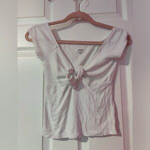 Kimchi blue front tie shirt